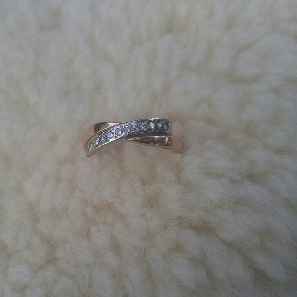 14k (585) rose gold diamond ring - Picture 5 of 8